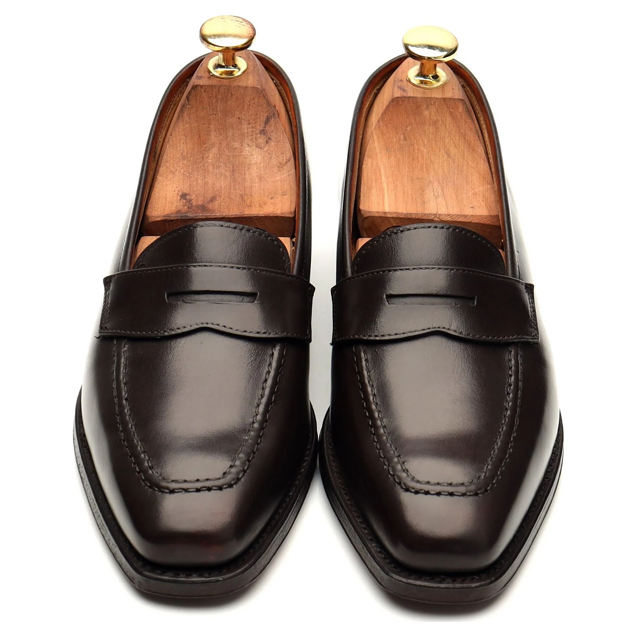 Women's 'Epsom' Dark Brown Leather Loafer UK 5 C