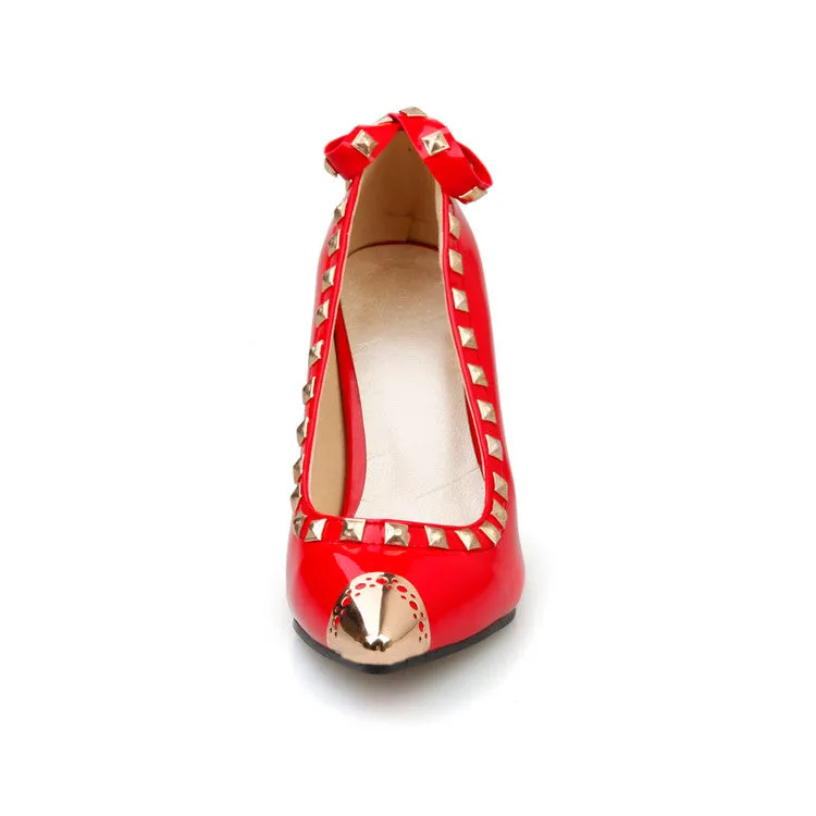 Women's Rivets High Heel Pumps