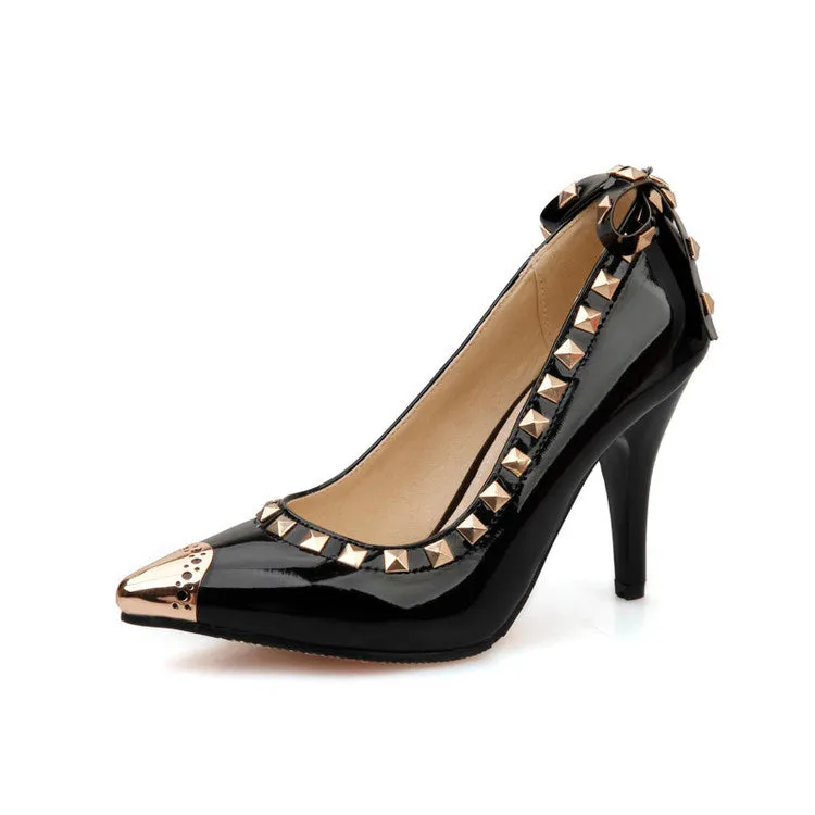 Women's Rivets High Heel Pumps
