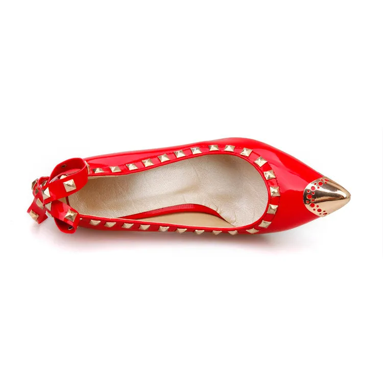 Women's Rivets High Heel Pumps