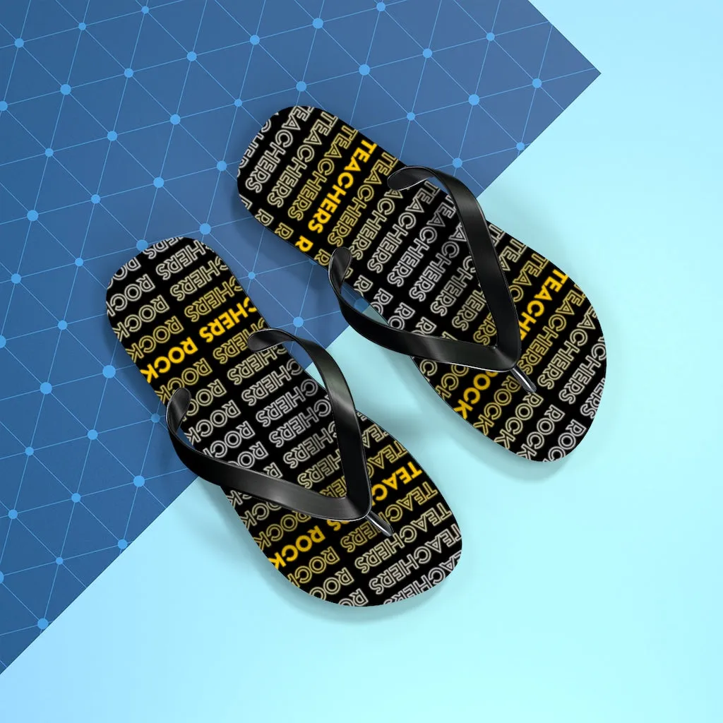 Women's Teachers Rock Flip Flops
