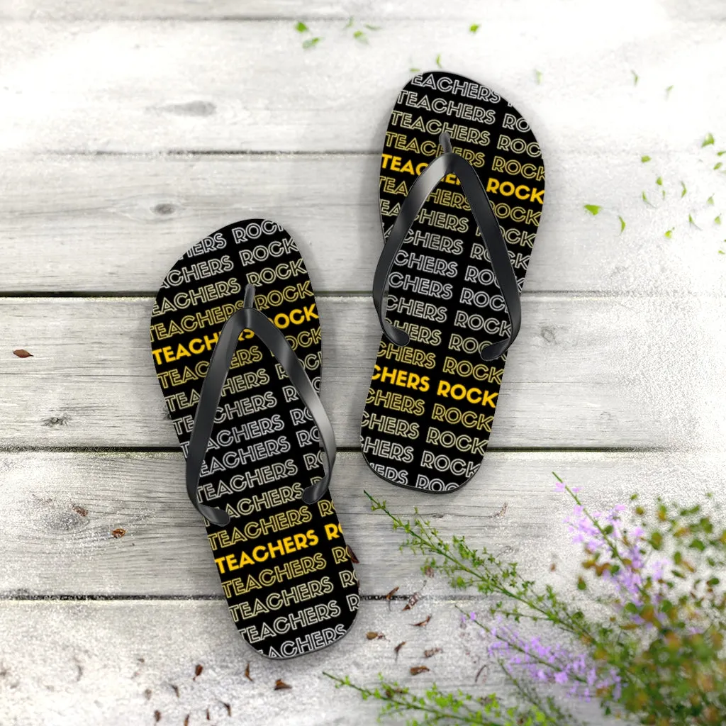 Women's Teachers Rock Flip Flops
