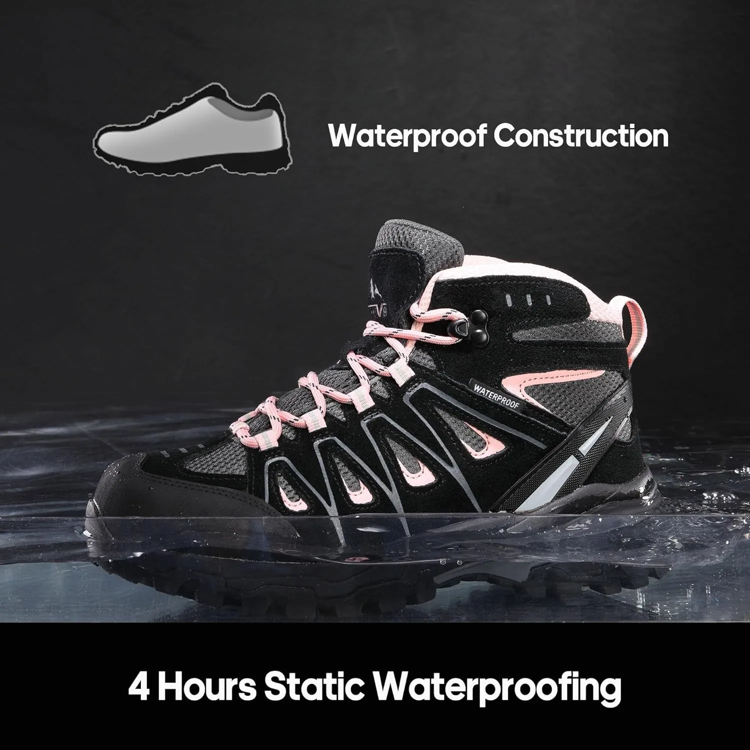 women's waterproof hiking boots for trekking and camping